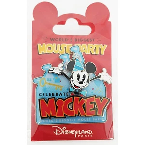 Disneyland Paris Mickey Mouse 90. Pin Worlds Biggest Mouse Party Key Badge - Bild 1 von 5