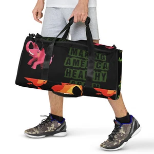 Making America Healthy Again Dragon Pink Elephant Fire MAHA Duffle bag - Picture 1 of 2