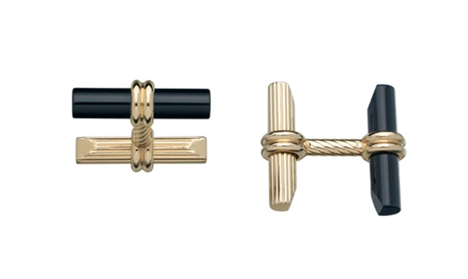 Colibri Dolan Bullock 14KT yellow  gold  step Cufflinks kCL103700C - Image 1 of 4