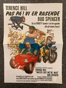 ...altrimenti ci arrabbiamo! Terence Hill, Bud Spencer 1974 Danish Press Release - Picture 1 of 2