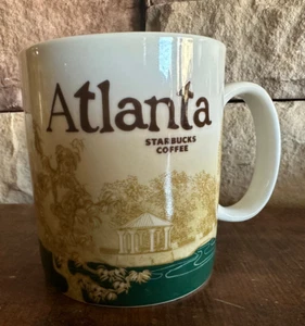 Starbucks 2011 Atlanta Collector Series Global Icon 16 oz Coffee Cup/Mug - Picture 1 of 5