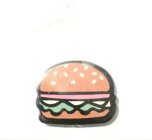 Burger kawaii acrylic pin badge 20mm tall