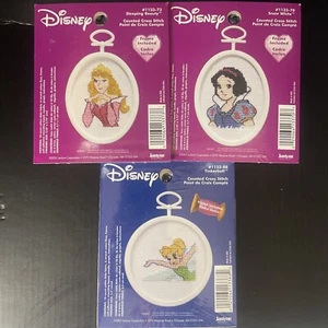 Prinzessin Stickpackung 3 Stück Schneewittchen Aschenputtel Tinker Bell - Bild 1 von 7