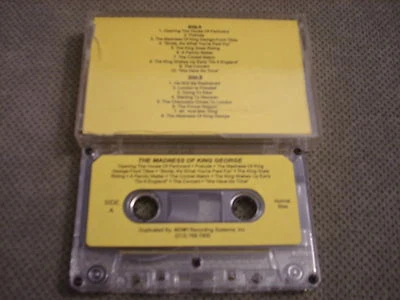 RARE PROMO Madness Of King George CASSETTE TAPE soundtrack HANDEL score Fenton ! Foto 1 de 2