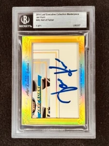 Jari Kurri 2014 Leaf Masterpiece Cut Signature autographed card 1/1 JSA Oilers - Picture 1 of 2