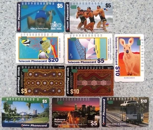 1990s Collectable Used Australian Phonecards: MIXED LOT OF 10 ... (Lot 2) - Picture 1 of 2