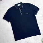 Salvatore Ferragamo Polo T-Shirt Navy Blue Embroidered Logo size Medium