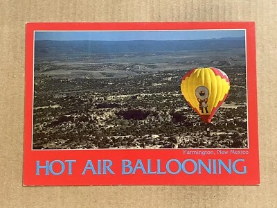 Postcard Farmington New Mexico NM Hopi Indian Kachina Hot Air Balloon Vintage PC - Image 1 of 2