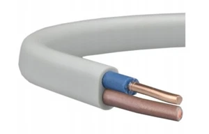 Cable de instalación cable plano YDYp 2x1 mm2 450/750V 10-100m blanco cobre - Imagen 1 de 9