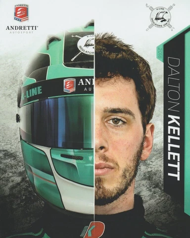 2018 Dalton Kellett K-Line Mazda Dallara MRTI Indy Lights postcard Cover