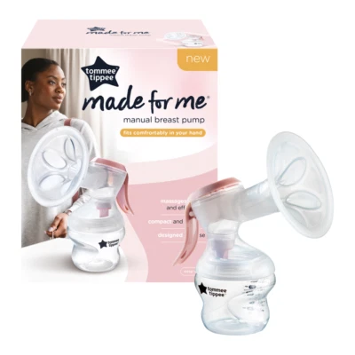 Tommee Tippee Made for Me Single Manual Breast Pump Strong Suction Soft Feel - Image 1 of 3