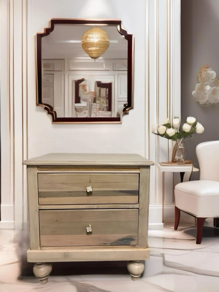 Mesita de noche vintage Lexington cómoda de madera de roble Foto 1 de 1