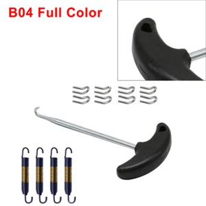 Exhaust Pipe Muffler Mounting Springs Hooks Set Link Stainless Steel Full Color - Picture 1 of 4