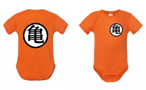 Goku Goku's Baby one piece bodysuit Orange DBZ Funny Baby shirt  - Picture 1 of 4