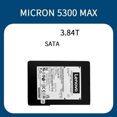 3.84TB 5300 Max Micron SSD SATA 3 6G 2.5" Server LENOVO MTFDDAK3T8TDS-1AW16ABLA - Image 1 of 3
