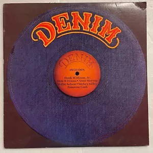 K-Tel's Denim Vinyl, LP, 1981 Compilation Hank Williams Jr. Willie Nelson - Picture 1 of 3