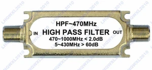 New CATV High pass Filter F type connector HPF ~470MHZ 75ohm - Picture 1 of 1