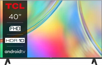 Smart TV 40" FHD LED Android TV Nero TCL Serie S54 40S5400A - Immagine 1 di 4