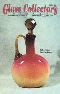 Glasdigest Dezember/Januar 98 Pfirsichschlag, Ceska, Mayauel Ward, Jack in the Pulpit Vase - Bild 1 von 1