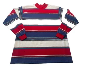 Vintage Hang Ten Long Sleeve Mock Neck Surf  Skate Men's XL 20x29 USA Flaws - Picture 1 of 13