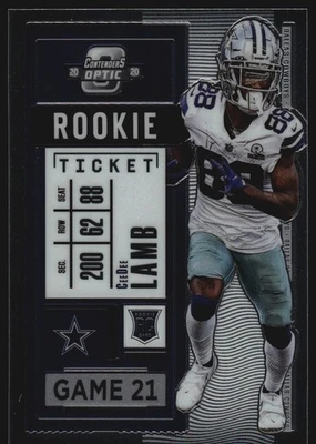 2020 Panini Contenders Optic #65 CeeDee Lamb Rookie Card - Image 1 of 2