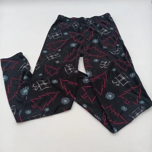 Leggings Depot Hose Damen Einheitsgröße schwarz Weihnachtsbaum Schneeflocken Unterteil - Bild 1 von 6