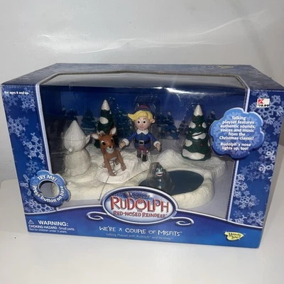 Memory Lane Rudolph The Red Nosed Reindeer WE'RE A COUPLE OF MISFITS Figure Vtg - Image 1 of 4