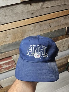 De colección Uconn Huskies 1999 NCAA Final Four New Era Snapback Sombrero Azul Marino A10 - Imagen 1 de 7