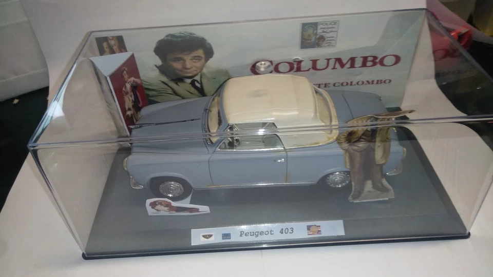 Tenente Colombo Columbo Peugeot 403   1/18 code3 TV cabrio capote chiusa - Immagine 1 di 4