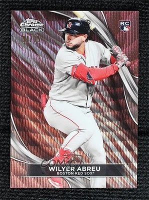 2024 Topps Chrome Black Rose Gold Wave Refractor /15 Wilyer Abreu #23 Rookie RC - Image 1 of 2