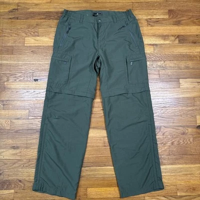 Pantalones de Senderismo REI Cargo Exterior Mujeres 8 Verdes Convertibles Nylon Bolsillos con Cremallera Cómodos Foto 1 de 4