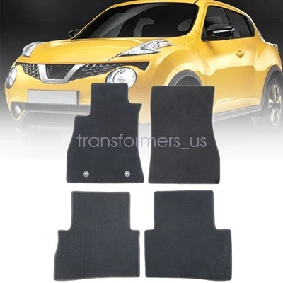 Alfombrillas delanteras y traseras negras para Nissan Juke 2011 2012 2013-2017 nuevas Foto 1 de 4