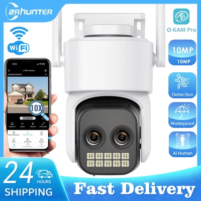 10MP Outdoors Wifi Camera 5K HD Double Lens Security 5G PTZ IP Camera 10X Digita - Bild 1 von 4