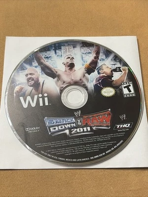 WWE SmackDown vs. Raw 2011 (Nintendo Wii, 2010) solo disco probado Foto 1 de 2