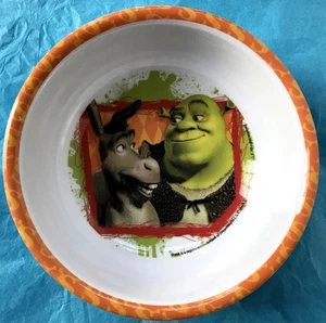 Vtg 2004 Disney Shrek 2 Kids 5 1/2" Bowl by Zak Designs Ogre Donkey DreamWorks - Picture 1 of 13