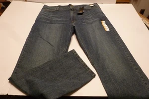 Pantalones de mezclilla para hombre 42x34 Lee calce relajado pierna recta con desvanecimientos azul medio nuevos con etiqueta - Imagen 1 de 2