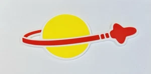 Decorative Retro Lego Space Planet logo Sign Display 3D - Picture 1 of 4