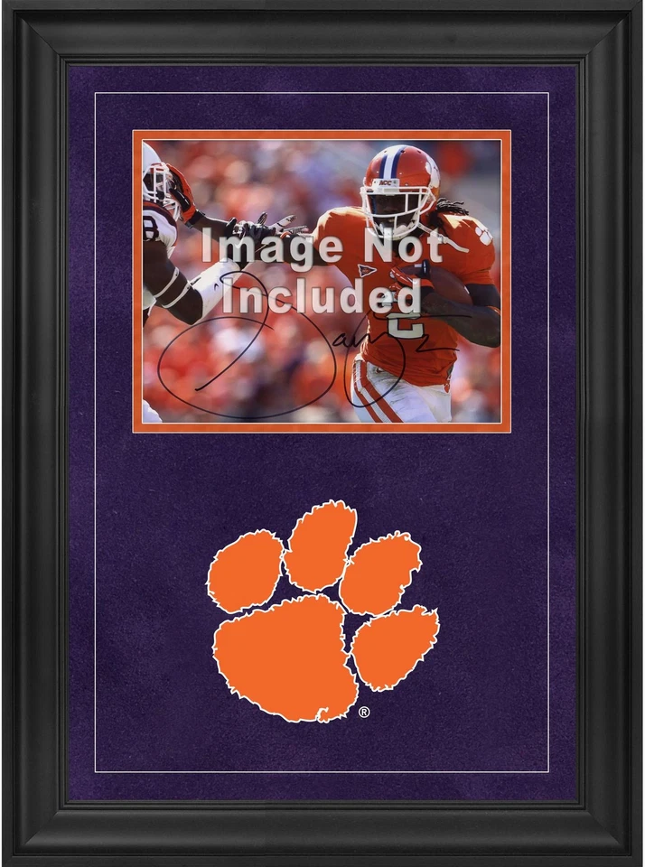Clemson Tigers Deluxe 8" x 10" Horizontal Photograph Frame with Team Logo - Image 1 of 1