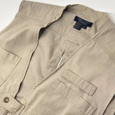5.11 Tactical Vest 80001 Men's XL Khaki CCW Concealed Carry Range Fishing - Image 1 of 4