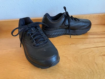 Tenis Brooks Addiction WLK para mujer talla 6,5 AMPLIOS de cuero negro 1203072D072 Foto 1 de 4