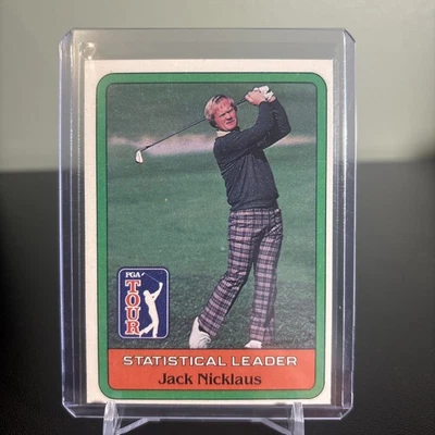 1981 PGA Donruss JACK NICKLAUS Statistical Leader Rookie Card RC - Image 1 of 2