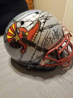 Cardinals JJ WATT Signed Full Size Schutt Alt Helmet AUTO Badgers Texans JSA HOF - Image 1 of 4