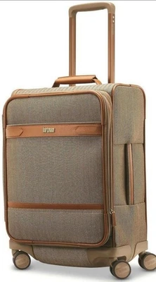 Hartmann Herringbone 21.5 inch Carry On Suitcase - Black - Image 1 of 3