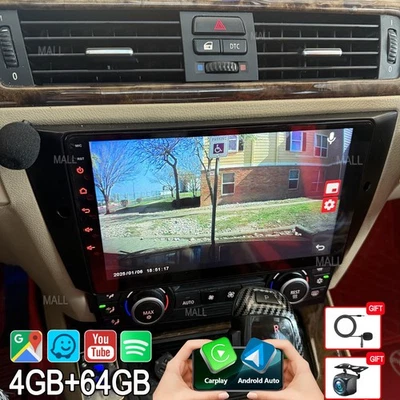 64G Para BMW Serie 3 E90 E91 E92 E93 2006-11 Android Carplay Radio Coche Navegación por Satélite Foto 1 de 4