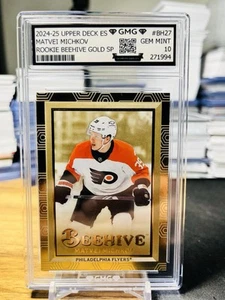 2024-25 Upper Deck ES Matvei Michkov Rookie Beehive Gold SP GMG Graded 10 Gem π - Picture 1 of 1