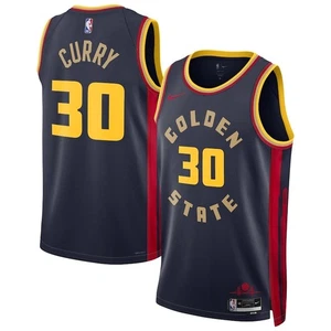 Stephen Curry Warriors Nike Unisex Swingman Trikot City Edition Navy M - Bild 1 von 3