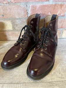 Dr Martens Emmeline size U.K. 8 lace up boots Cherry burgundy red shoes Doc - Picture 1 of 14