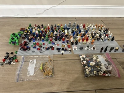 Lote Lego Ninjago DC Comics Marvel Star Wars Lote De 167 E Acessórios - Imagem 1 de 4