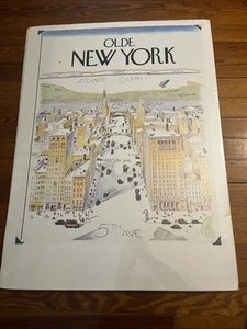 Antigua ciudad de Nueva York - Aprox 33" X 26" SAUL STEINBERG'S 1976 - Imagen 1 de 5