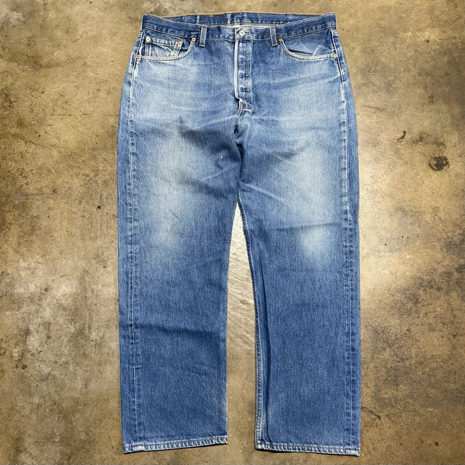 Vintage 1999 Levi's 501 Made In USA True Vintage Denim Jeans Fits 39 x 30 - Image 1 of 4